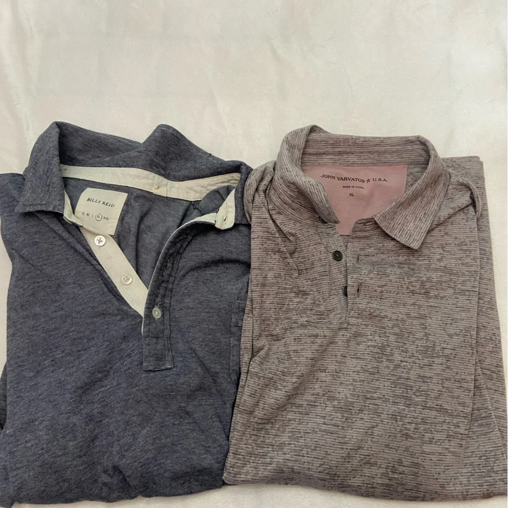 John Varvatos and Billy Ried Button-Up Shirts bundle of 2 3565